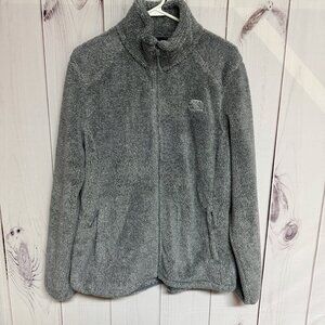 The North Face Osito Gray Fleece Jacket Women’s XL Soft Plush EUC